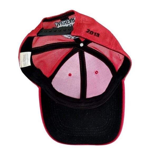 George St Pierre Bacardi Oakheart Snapback Hat Red Mesh Back Cap 2013 - Picture 8 of 9